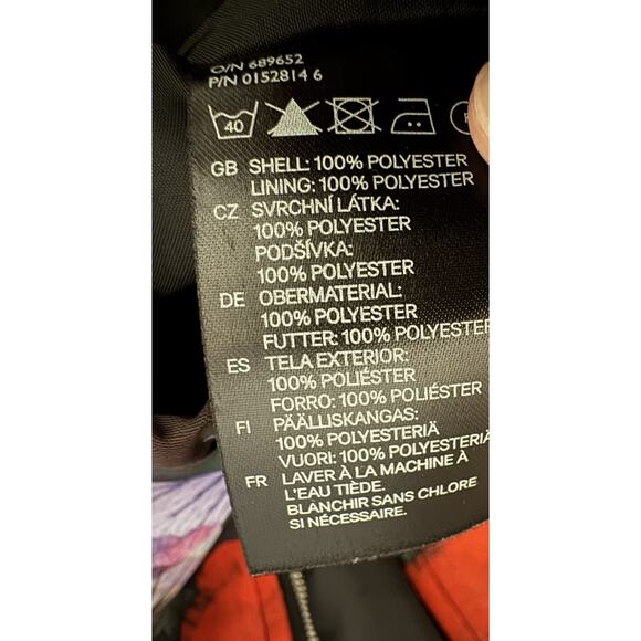 H&M Floral Bomber Full Zip Satin Whimsigoth Fairy Y2K Jacket Coat Size 2 XS - Picture 9 of 10